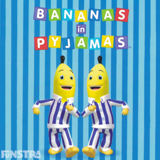 'Bananas in pyjamas are coming down the stairs, Bananas in pyjamas are coming down in pairs, Bananas in pyjamas are chasing teddy bears, Cause on Tuesdays they all try to catch them unawares.' Catchy lyrics from theme song of the original television series intro.