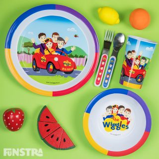 Mealtime Set, Cutlery Set and Wooden Play Fruit