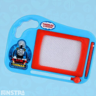 The Thomas and Friends mini sketcher is just like a traditional Etch A Sketch toy, where you can draw your favorite trains and characters from the show again and again.