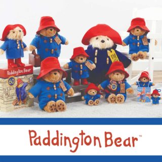 Paddington Bear Classic collection to commemorative the 60th Anniversary of the late Michael Bond’s best-selling storybook character. Created from the highest quality super soft fabrics with exquisite detailing.