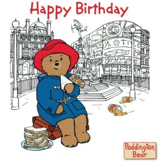 Happy birthday from Paddington Bear! Surprise your little one and give the gift of a Paddington Bear teddy bear.