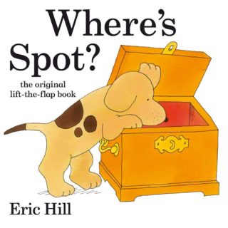 Join the hunt to find lovable puppy, Spot, in Eric Hill's first ever lift-the-flap tale! Lift each flap to find all sorts of funny animal surprises, before discovering where cheeky Spot has been hiding, in 'Where's Spot?' by Eric Hill.