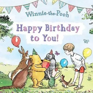 Winnie the Pooh, Rabbit, Kanga, Owl, Roo and Christopher Robin wish happy birthday to you! Surprise your little one and give the gift of Disney's Winnie the Pooh.