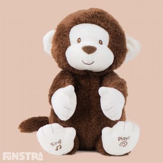 Clappy the Monkey entertains baby and sings 'If You?re Happy and You Know It' and encourages baby to clap their hands along with him. Clappy also includes light up cheeks for extra excitement and joins GUND's best-selling range of interactive plush friends for baby.