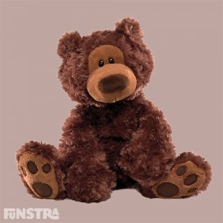 Philbin has soft chocolate-coloured fur and a classic teddy bear look to be loved for generations to come. Sweet personality makes this bear impossible to resist, with embroidered paw pads. The world's most huggable since 1898.