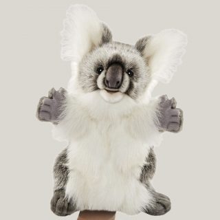 A soft and cuddly creature from down under, the Hansa Koala puppet looks realistic with a cute teddy bear like face and little paws with an extensive range of movement, this Koala hand puppet will bring the iconic Australian animal to life.
