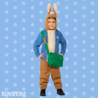 The mischievous and charming Peter Rabbit, wearing his signature blue jacket and satchel, is the perfect character for children's dress up parties, fancy dress and makes a great character for Book Week and Halloween.