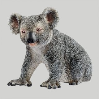 Koala bears are quite the sleepy heads, spending about 14 hours each day taking extensive naps. The rest of the time, they are busy eating eucalyptus leaves, consuming about a kilogram of them every day. The Schleich koala figure is modelled with attention to detail, hand-painted with care, and provides educationally valuable playtime for kids.