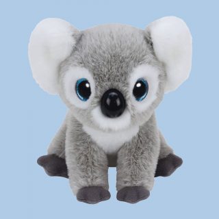 Inspired by Australia’s wildlife and native bush, the KooKoo plush koala beanie boo is from the Ty Collection Beanie Babies Collection. With furry ears and gleaming eyes, the koala beanie baby is the perfect addition to your child's toy box.