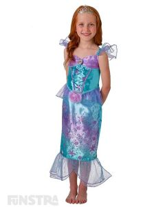 Become a part of her world under the sea when you dress up as Ariel from The Little Mermaid with this beautiful Disney Princess costume for children.