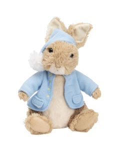 Beatrix Potter's Peter Rabbit animated plush toy from GUND is ready for bedtime and plays Brahms Lullaby.
