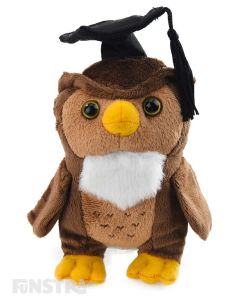 Graduation Owl Beanie Plush Toy Stuffed Owl