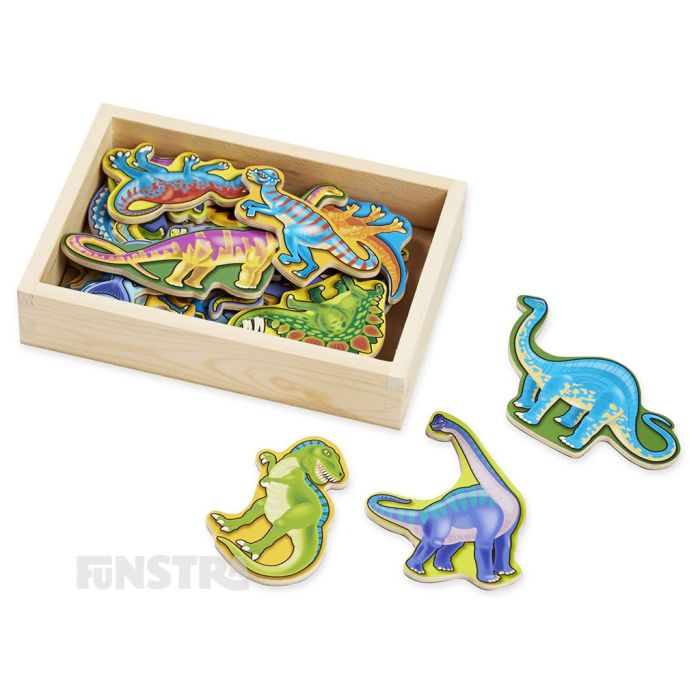 Dinosaurs: Tyrannosaurus & Bones Wooden Jigsaw Puzzle Layered - Funstra