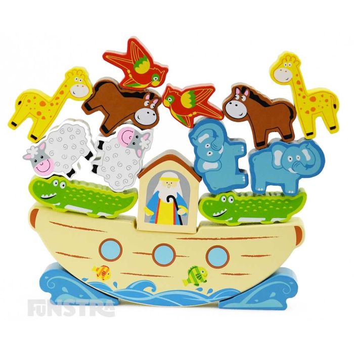 Educational: Noah's Ark Wooden Balance Game - Funstra