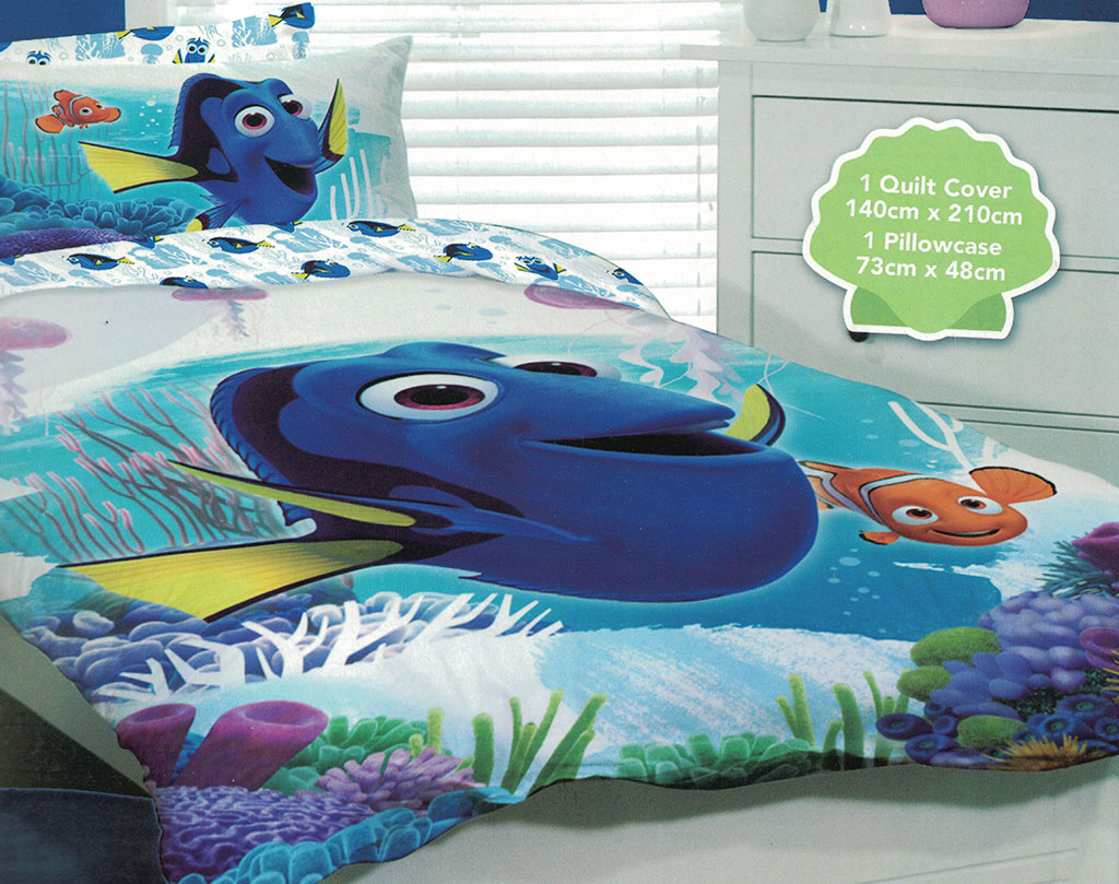 Finding Dory Quilt Doona Duvet Cover Set Disney Bedding Kid Finding Nemo Bedding Ebay