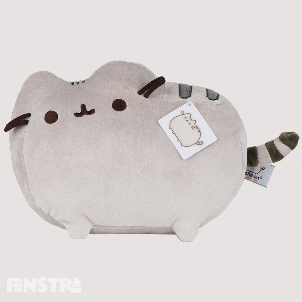 pusheen eating noodles plush