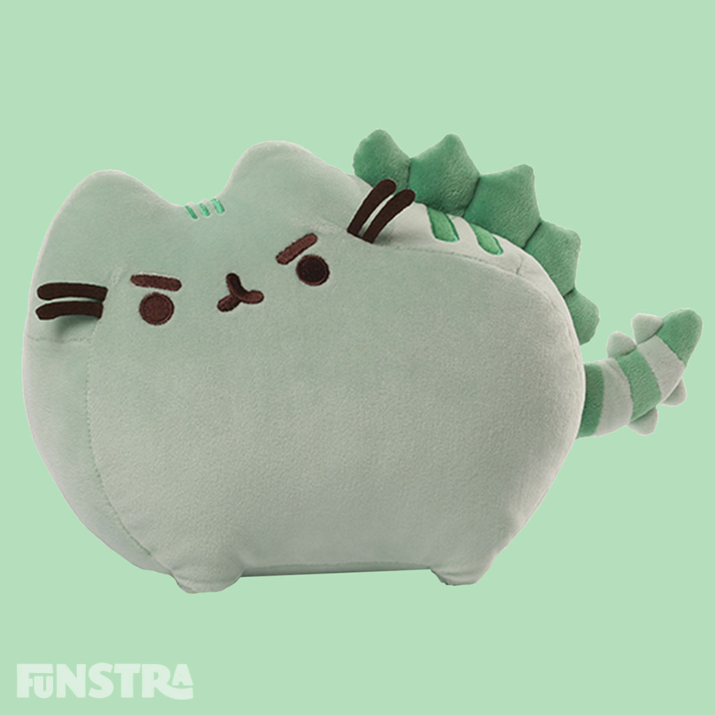 pusheen eating noodles plush